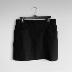 loft black mini skirt with pockets